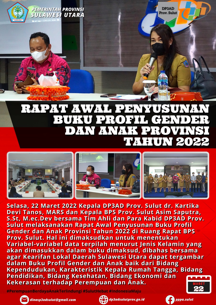 Rapat Awal Penyusunan Buku Profil Gender dan Anak Provinsi Tahun 2022